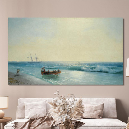 Marinai Che Sbarcano Ivan Konstantinovich Aivazovsky ika22 quadro stampato su tela