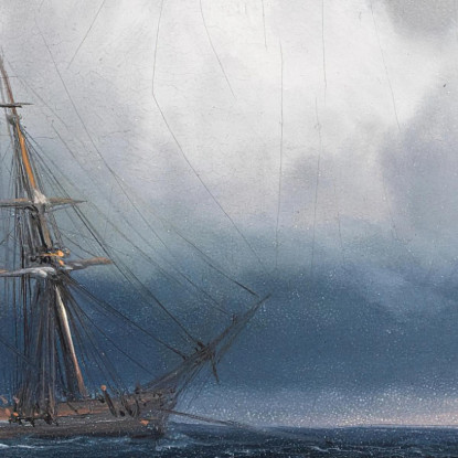 Nave Vicino Alla Riva Ivan Konstantinovich Aivazovsky ika29 quadro stampato su tela