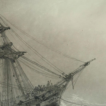 Nave In Un Mare Tempestoso Ivan Konstantinovich Aivazovsky ika30 quadro stampato su tela