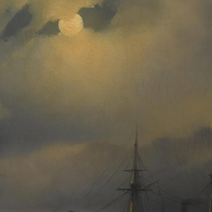 Navi Al Chiaro Di Luna Ivan Konstantinovich Aivazovsky ika31 quadro stampato su tela