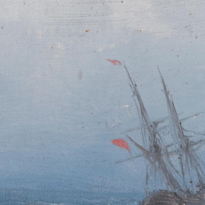 Costa In Tempesta Ivan Konstantinovich Aivazovsky ika36 quadro stampato su tela
