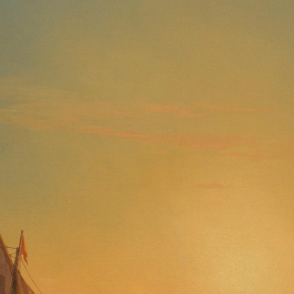 Tramonto Su Ischia Ivan Konstantinovich Aivazovsky ika38 quadro stampato su tela