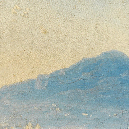 La Baia Di Yalta Con I Monti Magobi E Ai-Petri Ivan Konstantinovich Aivazovsky ika40 quadro stampato su tela