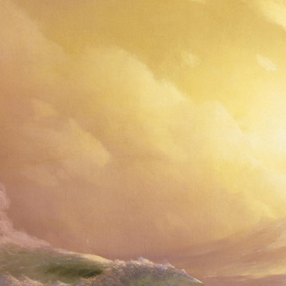 La Nona Onda Ivan Konstantinovich Aivazovsky ika45 quadro stampato su tela