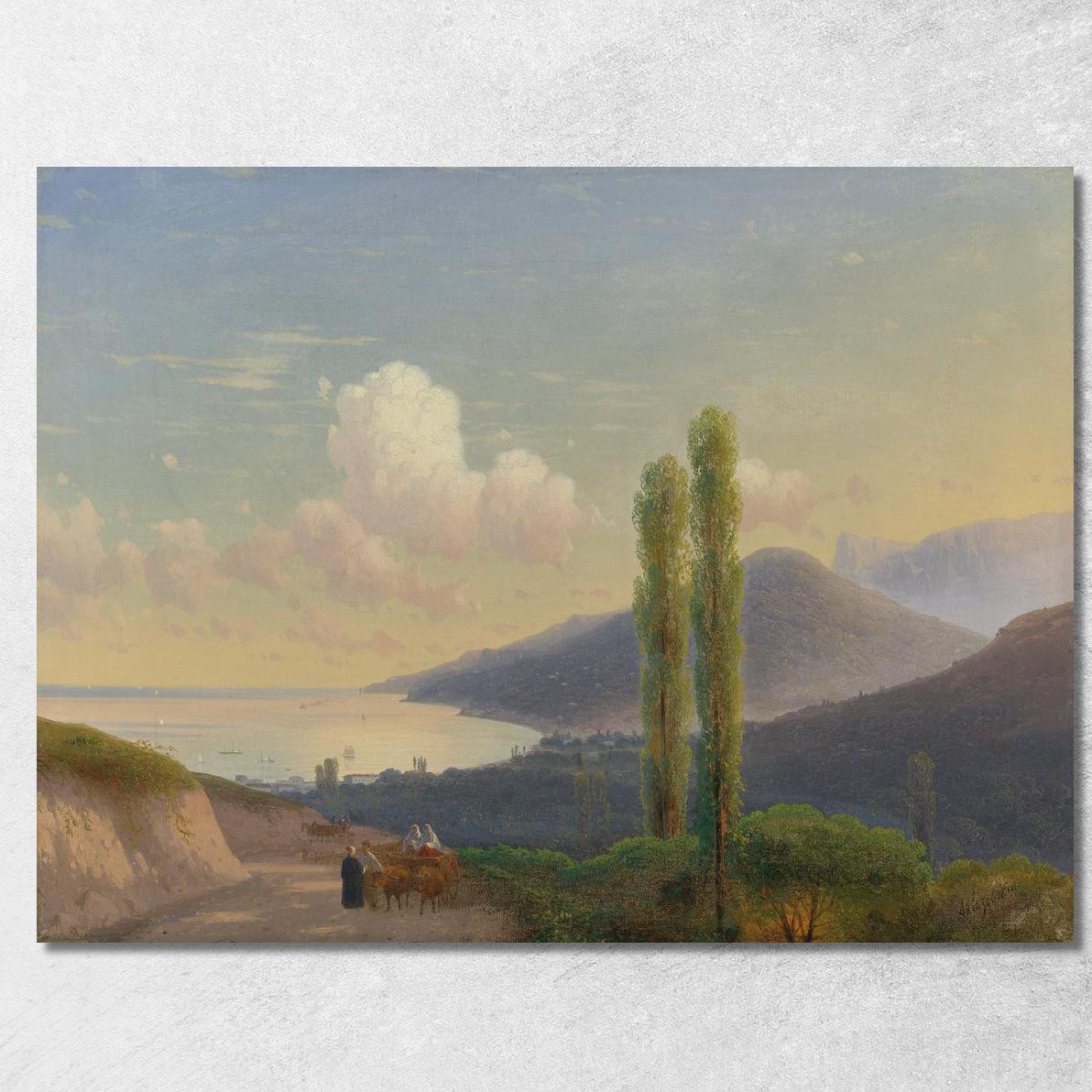 La Strada Per Gurzuf Crimea Ivan Konstantinovich Aivazovsky ika46 quadro stampato su tela