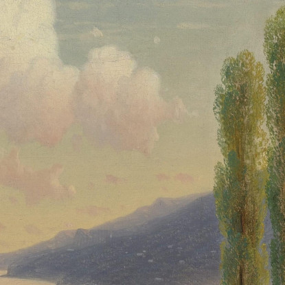 La Strada Per Gurzuf Crimea Ivan Konstantinovich Aivazovsky ika46 quadro stampato su tela