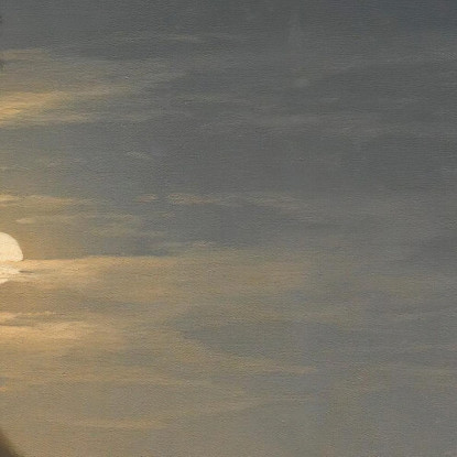 Paesaggio Ucraino Di Notte Ivan Konstantinovich Aivazovsky ika50 quadro stampato su tela