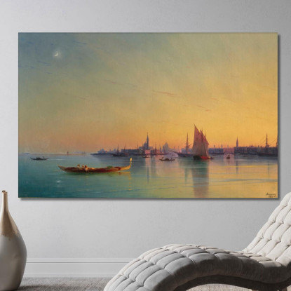 Venezia Al Tramonto Ivan Konstantinovich Aivazovsky ika51 quadro stampato su tela
