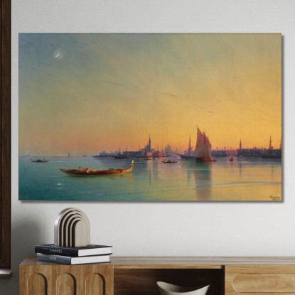 Venezia Al Tramonto Ivan Konstantinovich Aivazovsky ika51 quadro stampato su tela