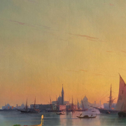 Venezia Al Tramonto Ivan Konstantinovich Aivazovsky ika51 quadro stampato su tela
