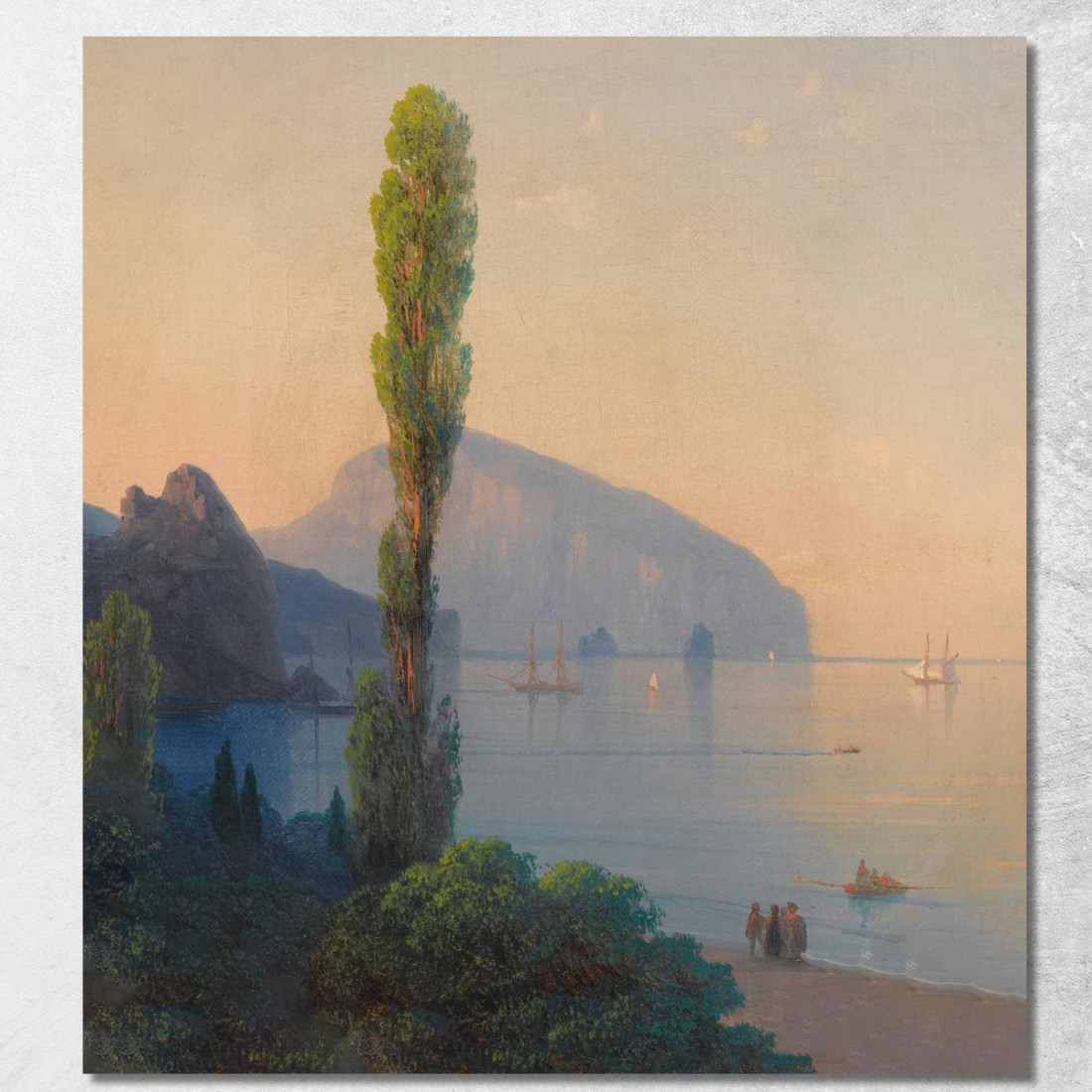 Veduta Dell'Ayu Dag Ivan Konstantinovich Aivazovsky ika54 quadro stampato su tela