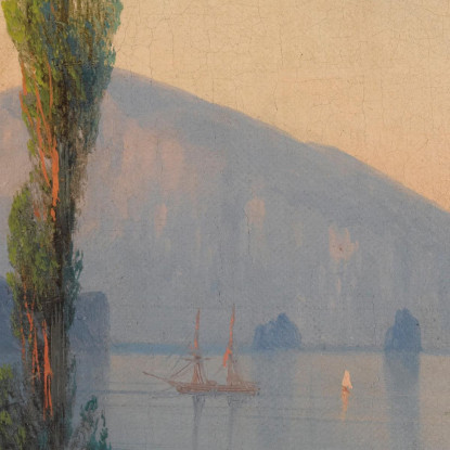 Veduta Dell'Ayu Dag Ivan Konstantinovich Aivazovsky ika54 quadro stampato su tela