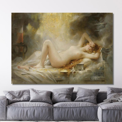 Danae Léon François Comerre lfc6 quadro stampato su tela