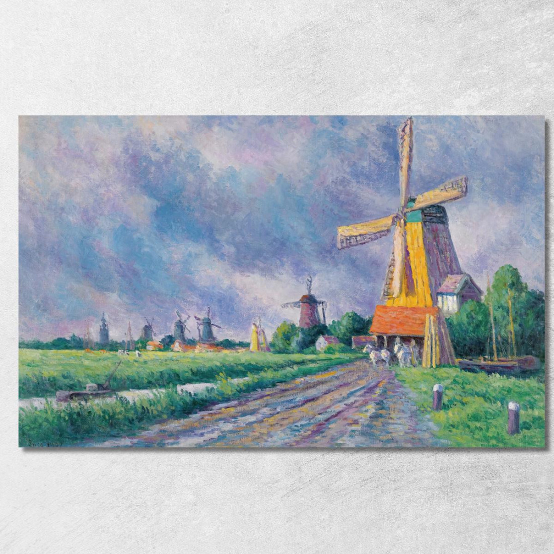 Dintorni Di Rotterdam Maximilien Luce mlc20 quadro stampato su tela