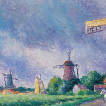 Dintorni Di Rotterdam Maximilien Luce mlc20 quadro stampato su tela