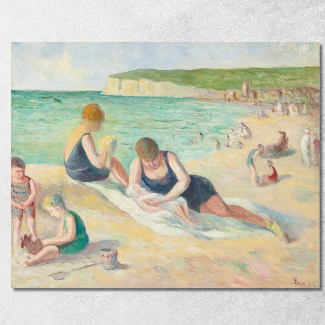 La Spiaggia Di Mers-Les-Bains Maximilien Luce mlc31 quadro stampato su tela