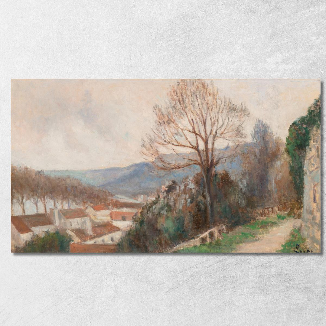 La Senna Vista Dalle Alture Di Rolleboise Maximilien Luce mlc34 quadro stampato su tela