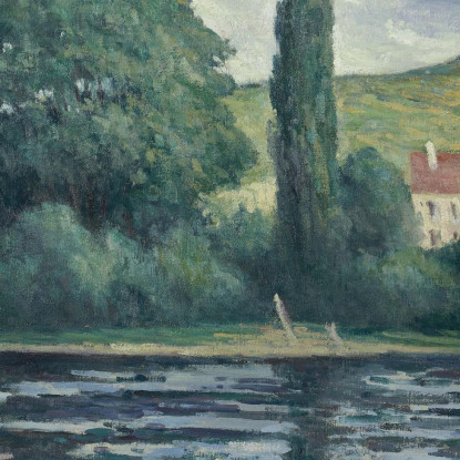 La Senna A Vernonnet Maximilien Luce mlc36 quadro stampato su tela