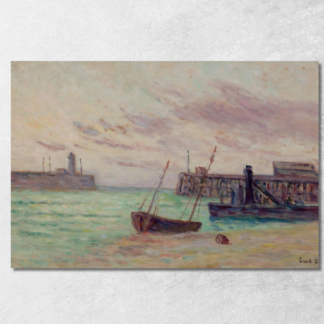 L’Ingresso Del Porto Maximilien Luce mlc40 quadro stampato su tela