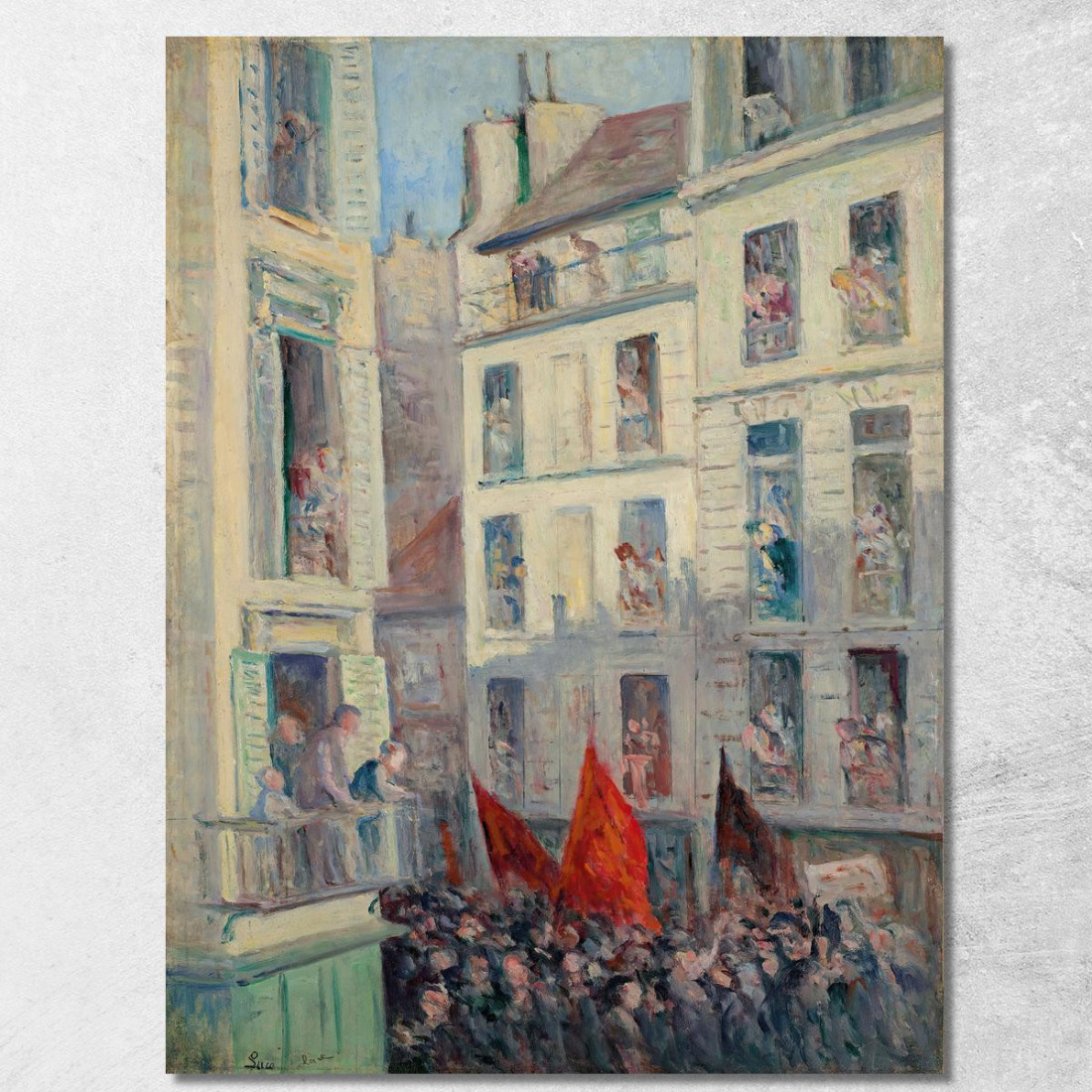 Il Fronte Popolare Maximilien Luce mlc41 quadro stampato su tela