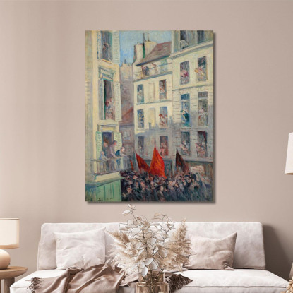 Il Fronte Popolare Maximilien Luce mlc41 quadro stampato su tela