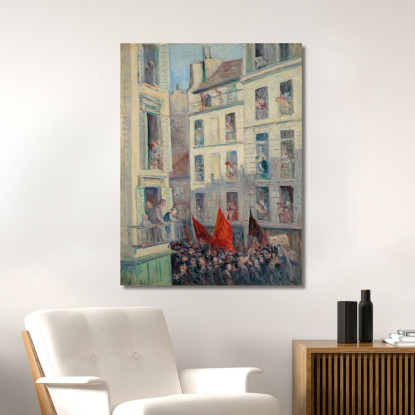 Il Fronte Popolare Maximilien Luce mlc41 quadro stampato su tela