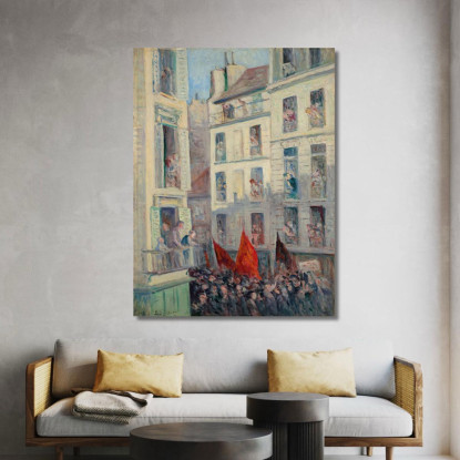 Il Fronte Popolare Maximilien Luce mlc41 quadro stampato su tela
