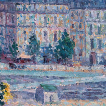 Il Quai Montebello E La Collina Sainte-Geneviève Maximilien Luce mlc47 quadro stampato su tela