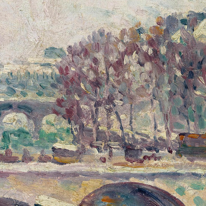 Il Quai Saint-Michel Maximilien Luce mlc48 quadro stampato su tela