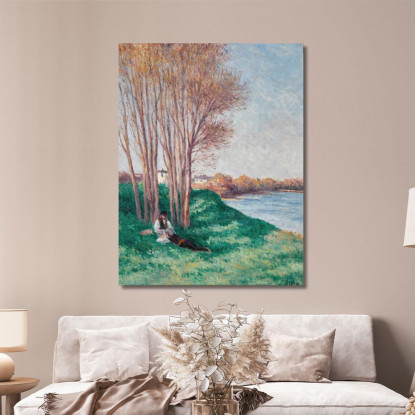 Il Riposo Sulle Rive Della Loira A Saint-Ay Maximilien Luce mlc50 quadro stampato su tela