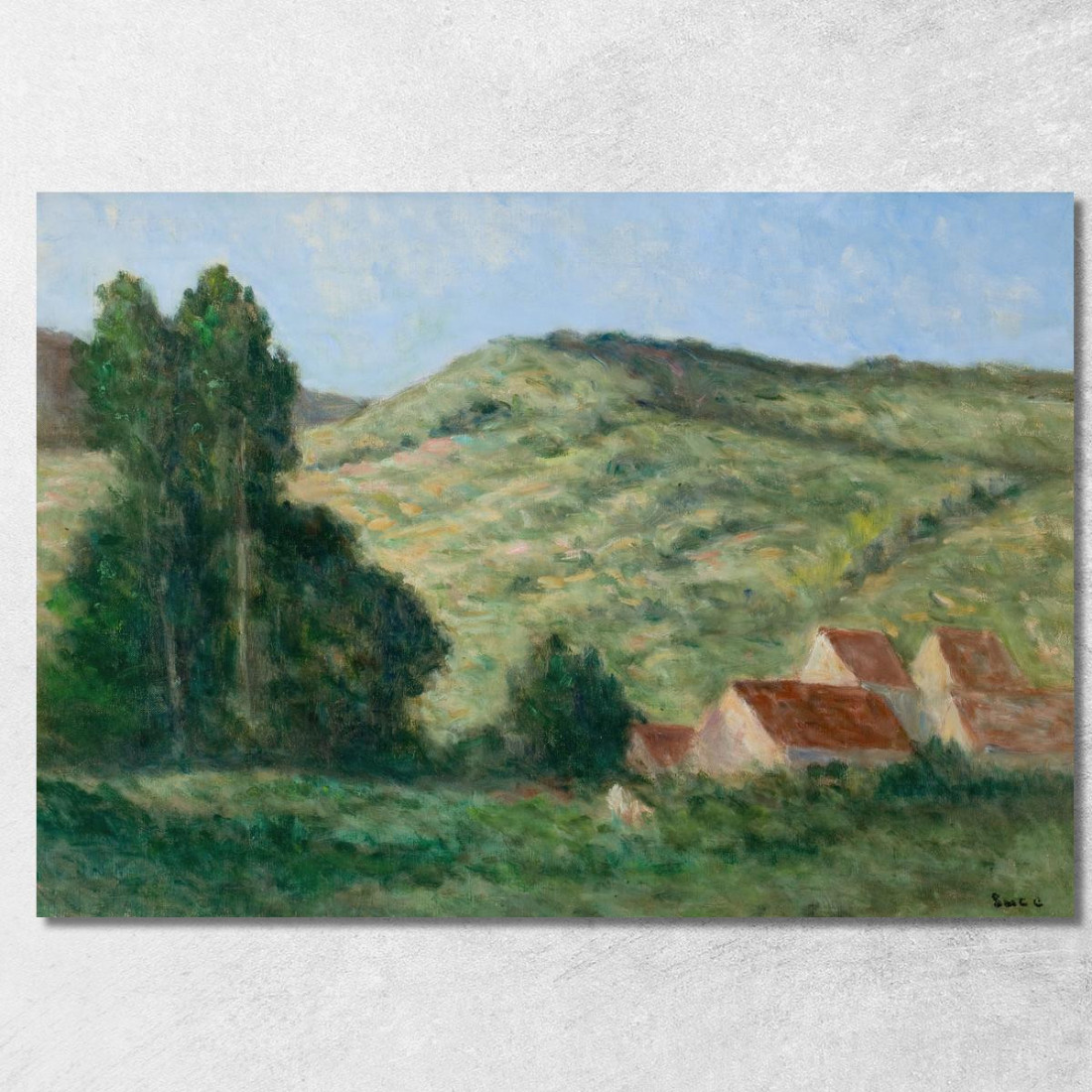 Il Fiume Maximilien Luce mlc51 quadro stampato su tela