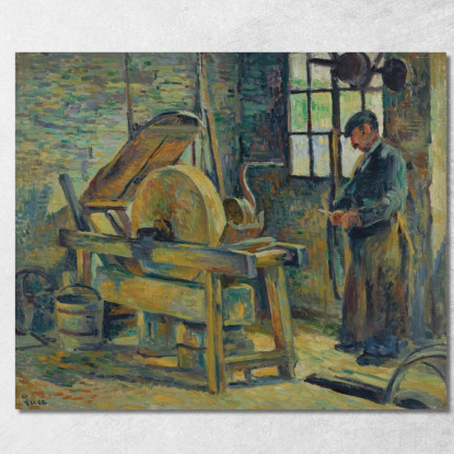 L’Arrotino Maximilien Luce mlc52 quadro stampato su tela