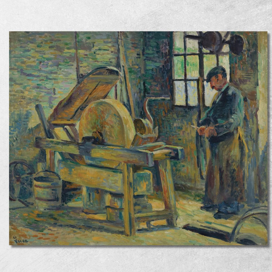 L’Arrotino Maximilien Luce mlc52 quadro stampato su tela
