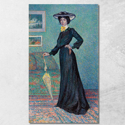 Lucie Cousturier Maximilien Luce mlc65 quadro stampato su tela