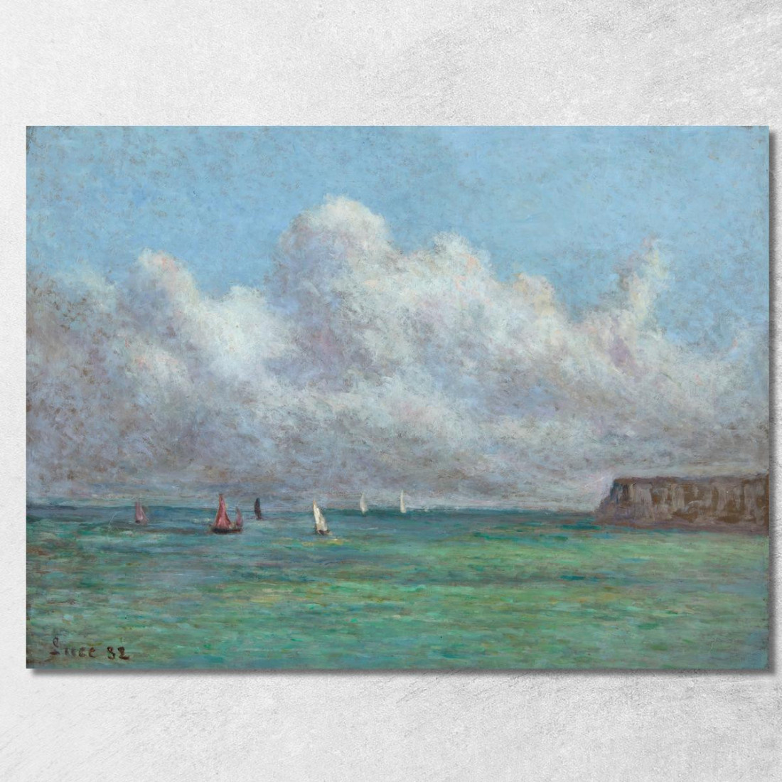 Mare Somme Maximilien Luce mlc69 quadro stampato su tela