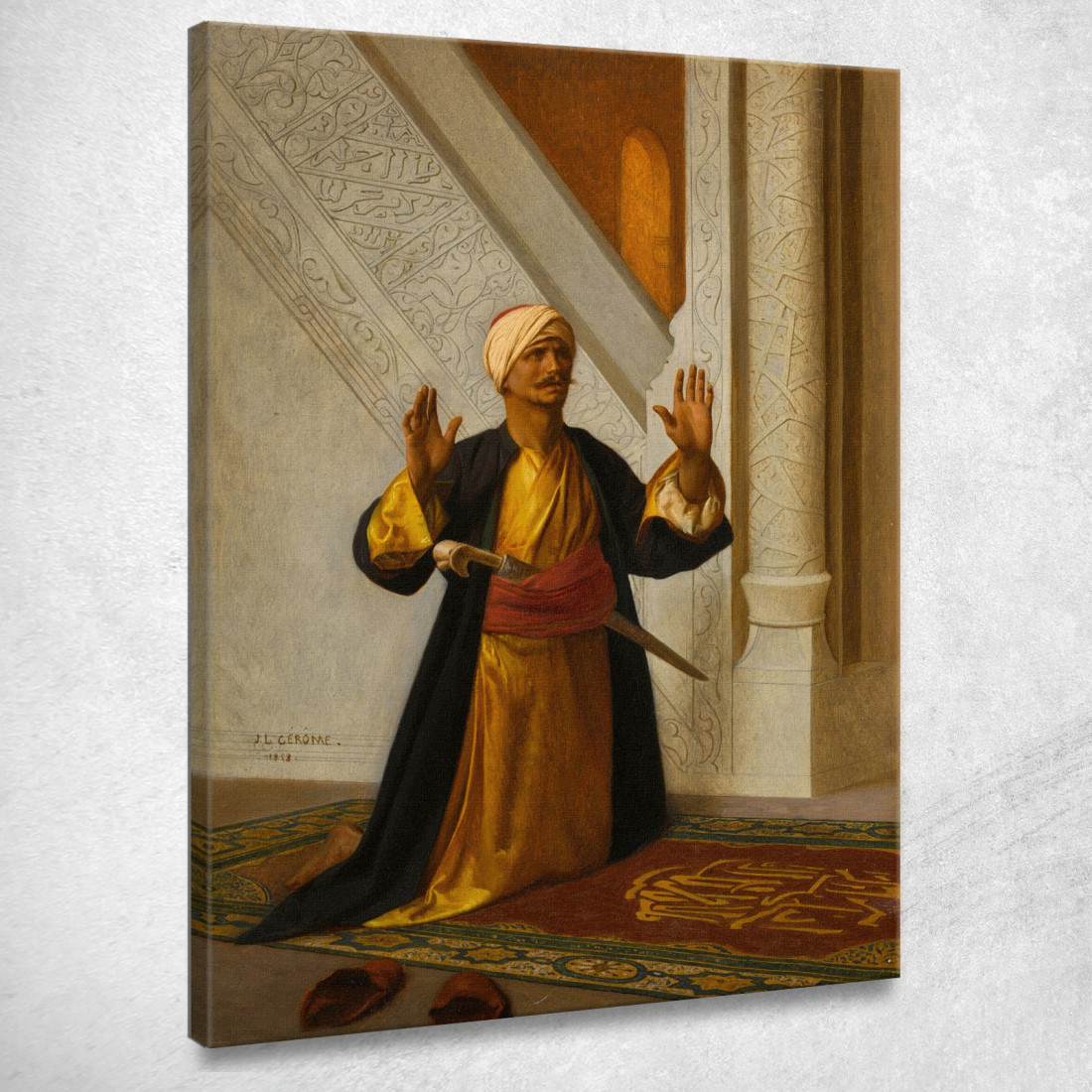 Alla Preghiera Jean-Léon Gérôme jlg20 quadro stampato su tela