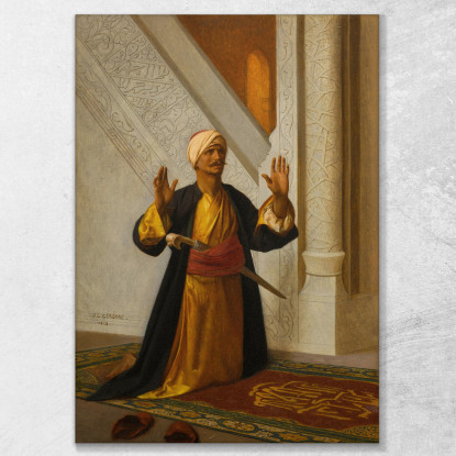Alla Preghiera Jean-Léon Gérôme jlg20 quadro stampato su tela