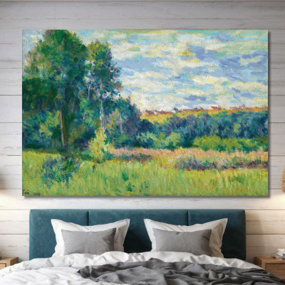 Paesaggio Maximilien Luce mlc85 quadro stampato su tela