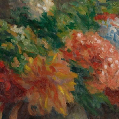 Peonie Gerani E Lillà Bianchi Maximilien Luce mlc89 quadro stampato su tela