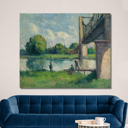 Ponte Nei Dintorni Di Angers Maximilien Luce mlc92 quadro stampato su tela