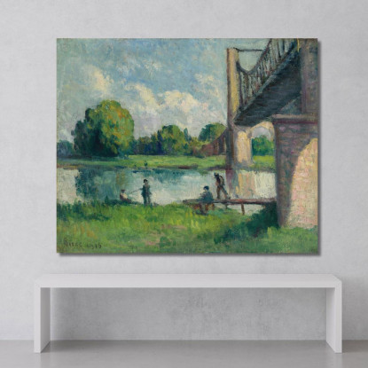 Ponte Nei Dintorni Di Angers Maximilien Luce mlc92 quadro stampato su tela