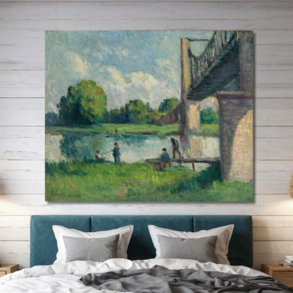 Ponte Nei Dintorni Di Angers Maximilien Luce mlc92 quadro stampato su tela