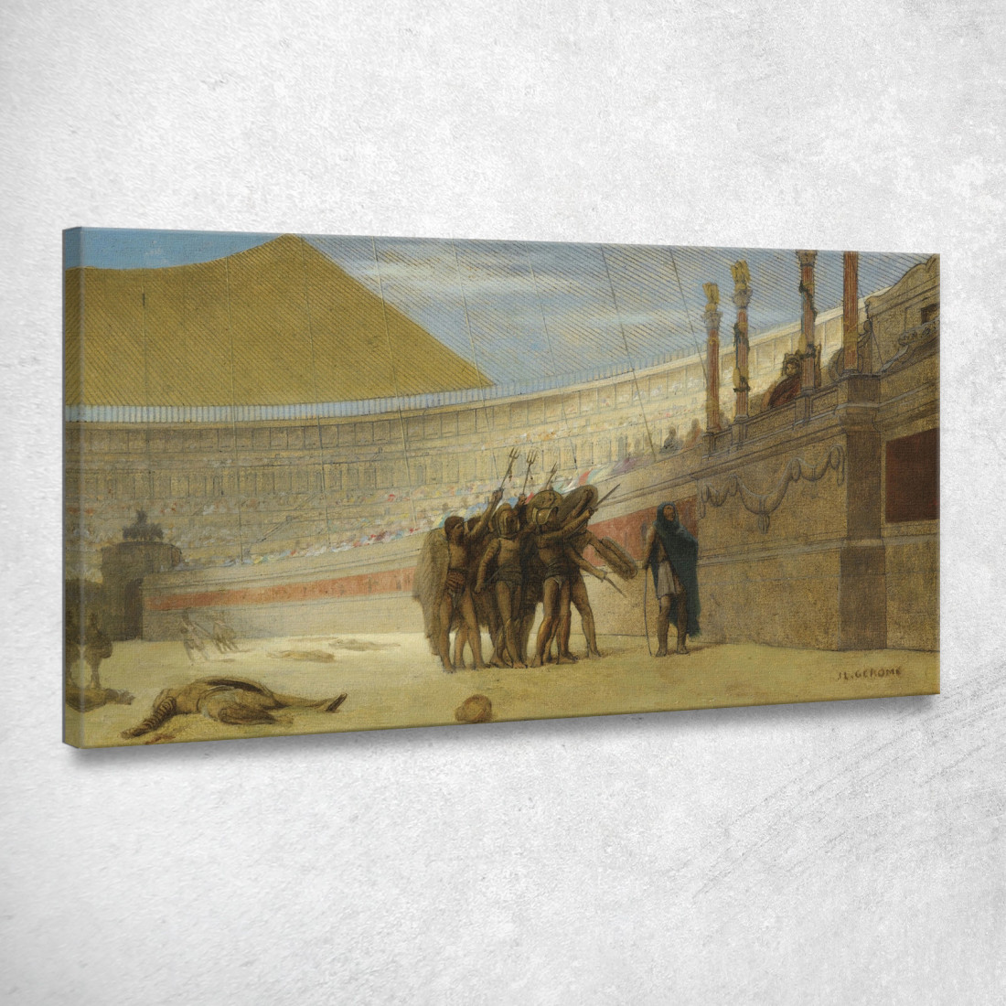 Ave Cesare Noi Che Stiamo Per Morire Ti Salutiamo Jean-Léon Gérôme jlg23 quadro stampato su tela