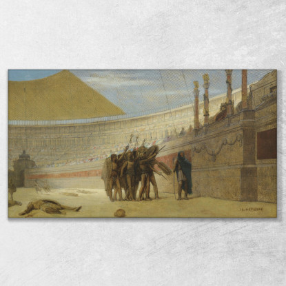 Ave Cesare Noi Che Stiamo Per Morire Ti Salutiamo Jean-Léon Gérôme jlg23 quadro stampato su tela