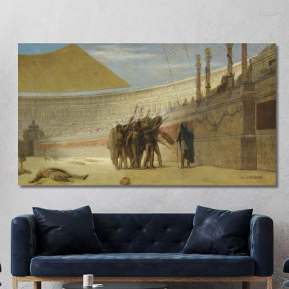 Ave Cesare Noi Che Stiamo Per Morire Ti Salutiamo Jean-Léon Gérôme jlg23 quadro stampato su tela