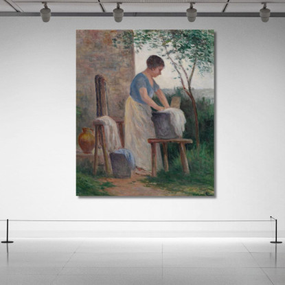 Rolleboise Il Bucato Nel Giardino Maximilien Luce mlc99 quadro stampato su tela