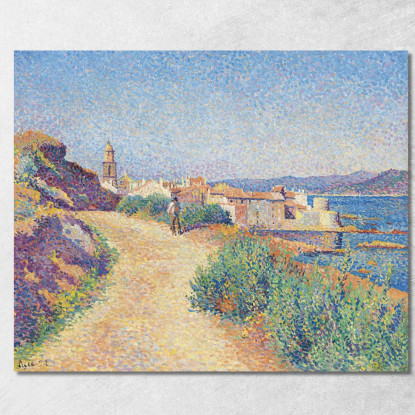 Saint-Tropez Maximilien Luce mlc105 quadro stampato su tela