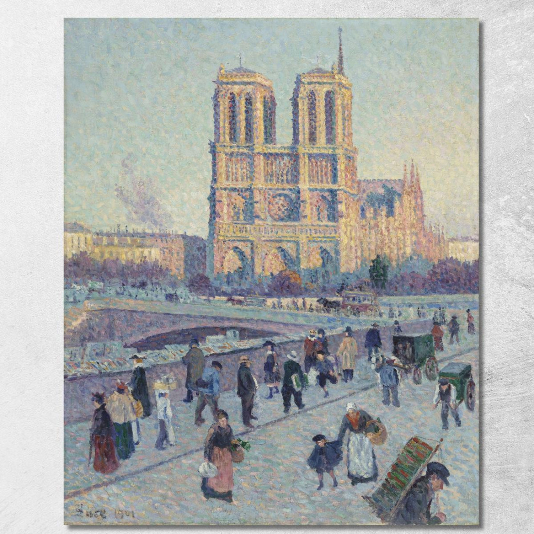 Il Quai Saint-Michel E Notre-Dame Maximilien Luce mlc109 quadro stampato su tela