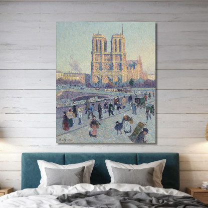 Il Quai Saint-Michel E Notre-Dame Maximilien Luce mlc109 quadro stampato su tela
