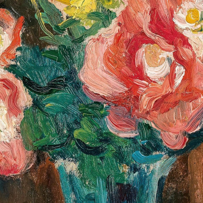 Vaso Con Fiori Maximilien Luce mlc114 quadro stampato su tela